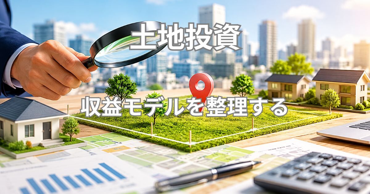 土地投資の収益モデルを整理する｜売却益・賃料収入・事業用地活用の考え方
