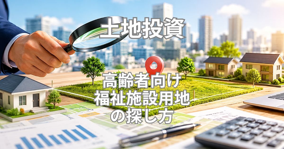 高齢者向け福祉施設用地への土地投資｜貸す前に確認したい立地・土地条件・契約